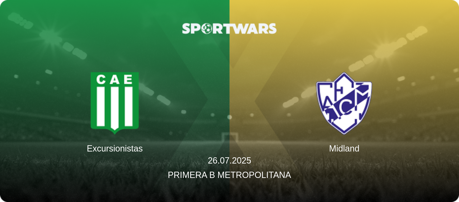 Excursionistas — Midland, 26.07.2025 — Primera B Metropolitana (match preview)