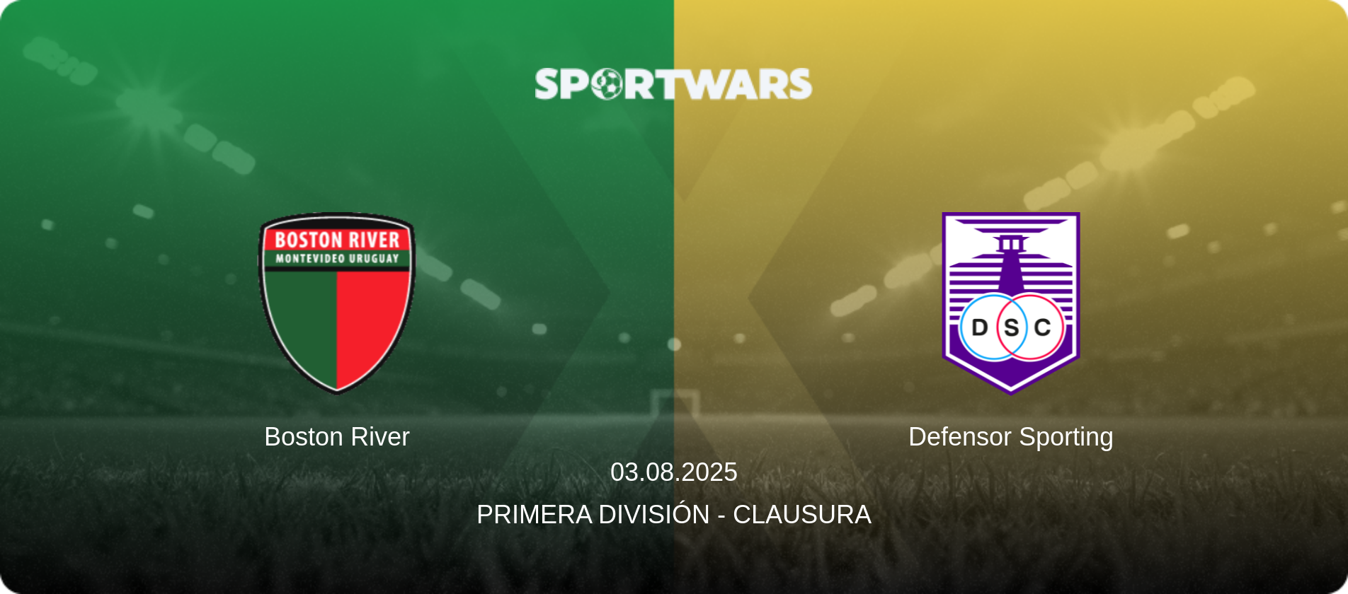 Boston River — Defensor Sporting, 03.08.2025 — Primera División - Clausura (match preview)