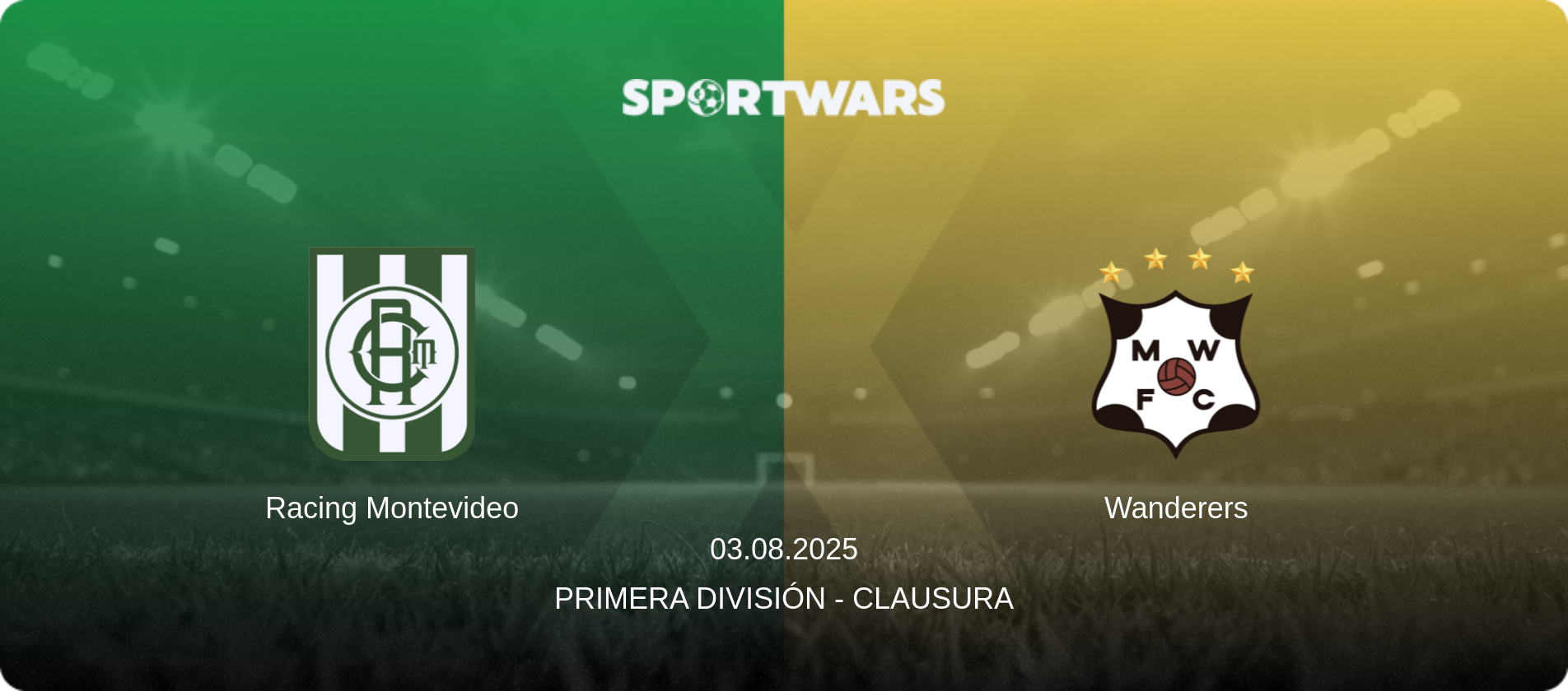 Racing Montevideo — Wanderers, 03.08.2025 — Primera División - Clausura (match preview)