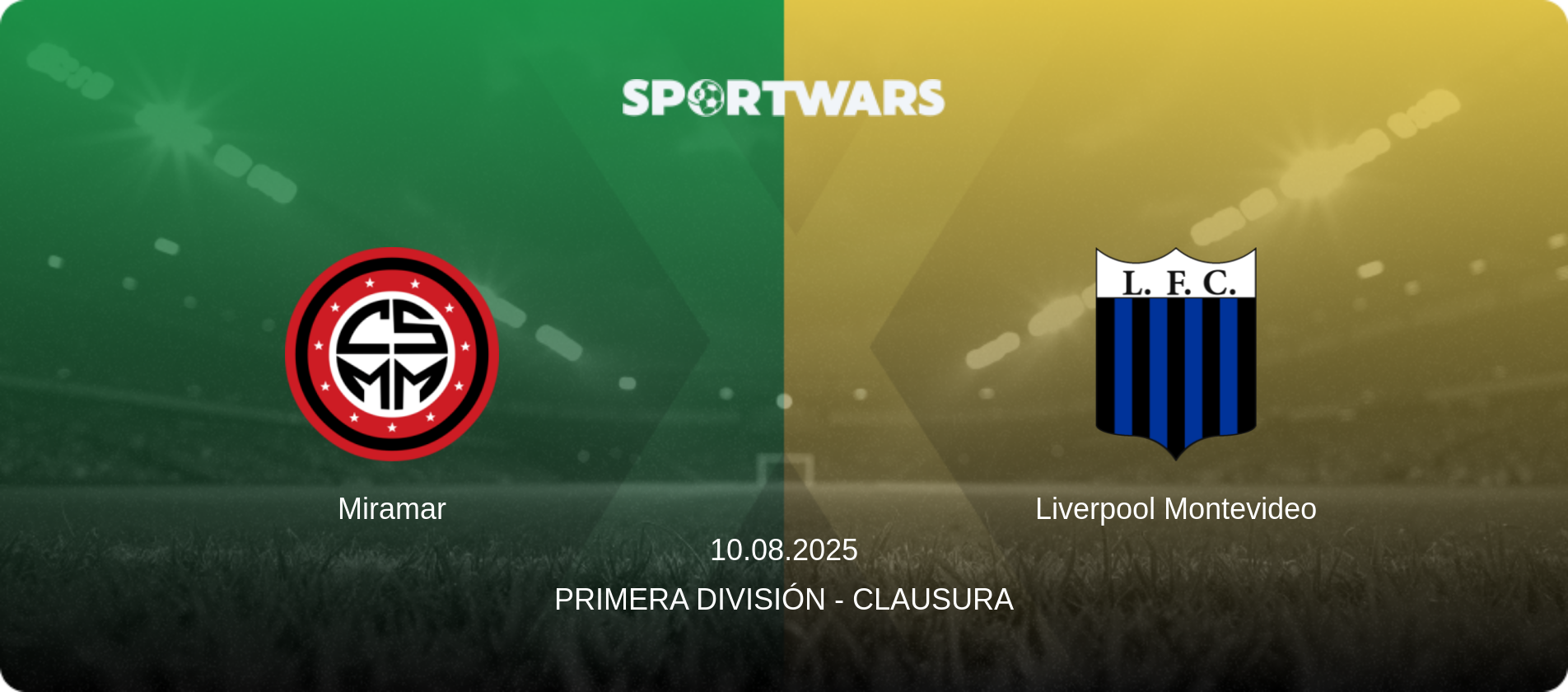 Miramar — Liverpool Montevideo, 10.08.2025 — Primera División - Clausura (match preview)