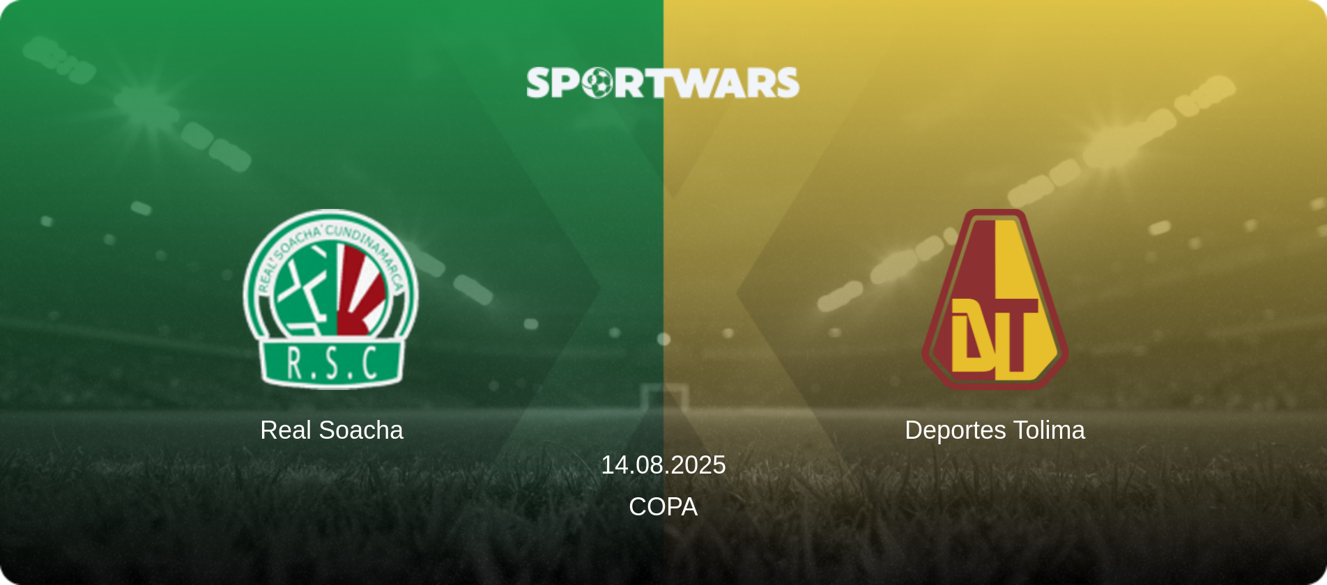 Real Soacha — Deportes Tolima, 14.08.2025 — Copa (match preview)