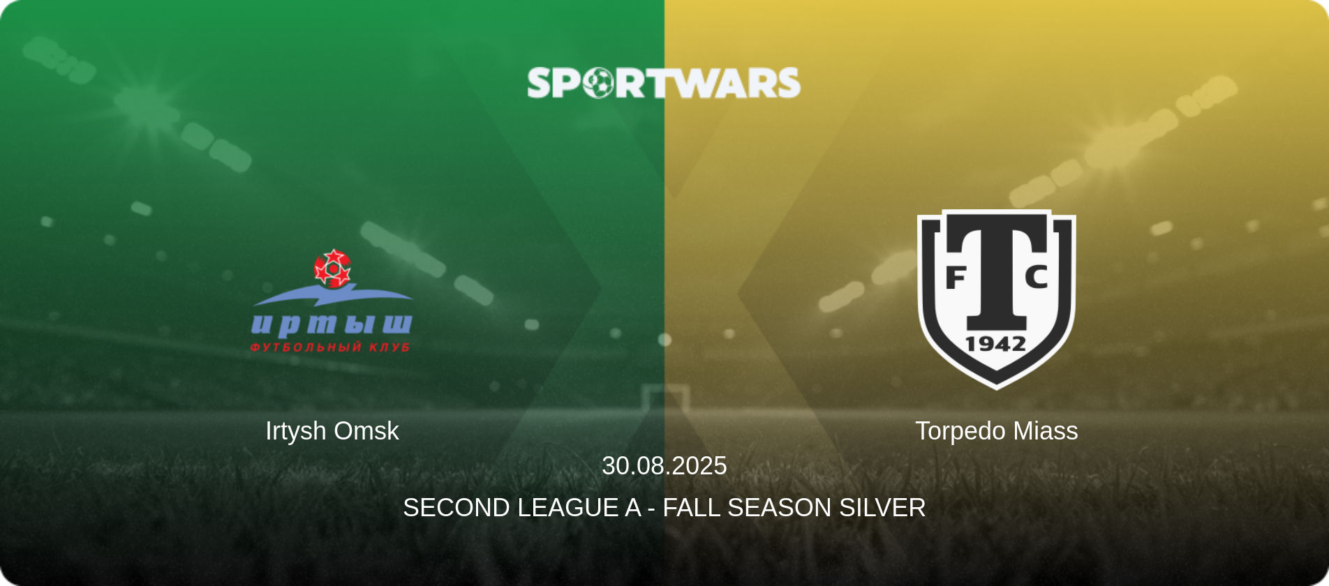 Irtysh Omsk — Torpedo Miass, 30.08.2025 — Second League A - Fall Season Silver (match preview)