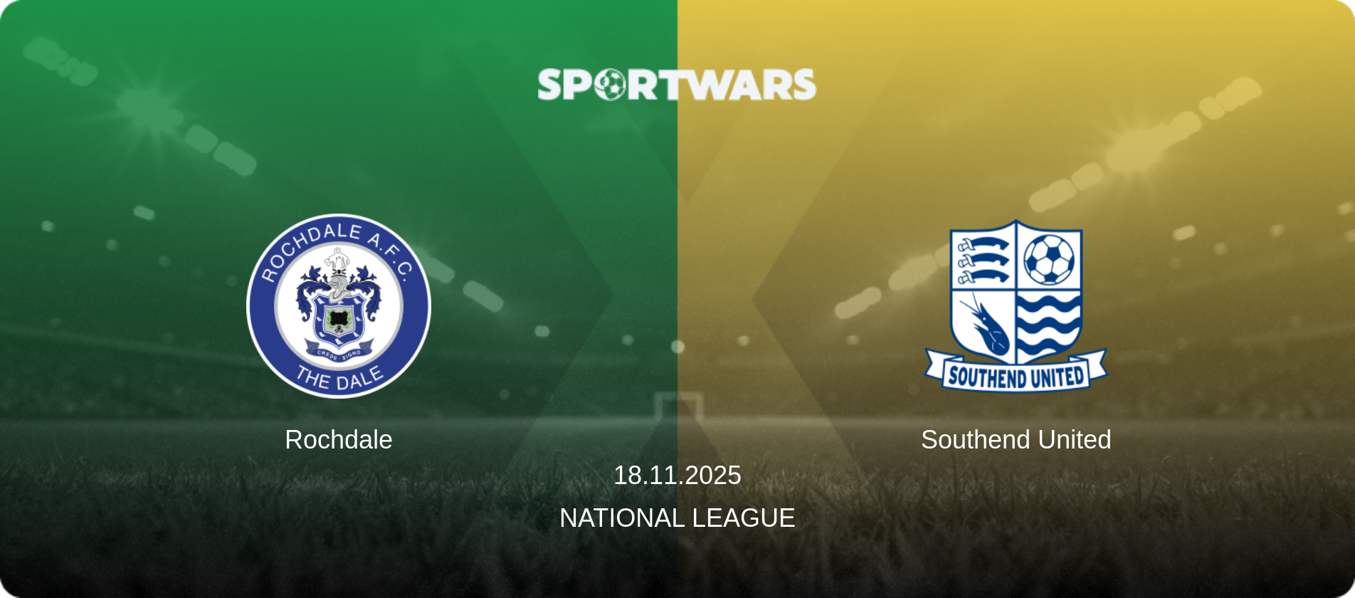 Rochdale — Southend United, 18.11.2025 — National League (match preview)