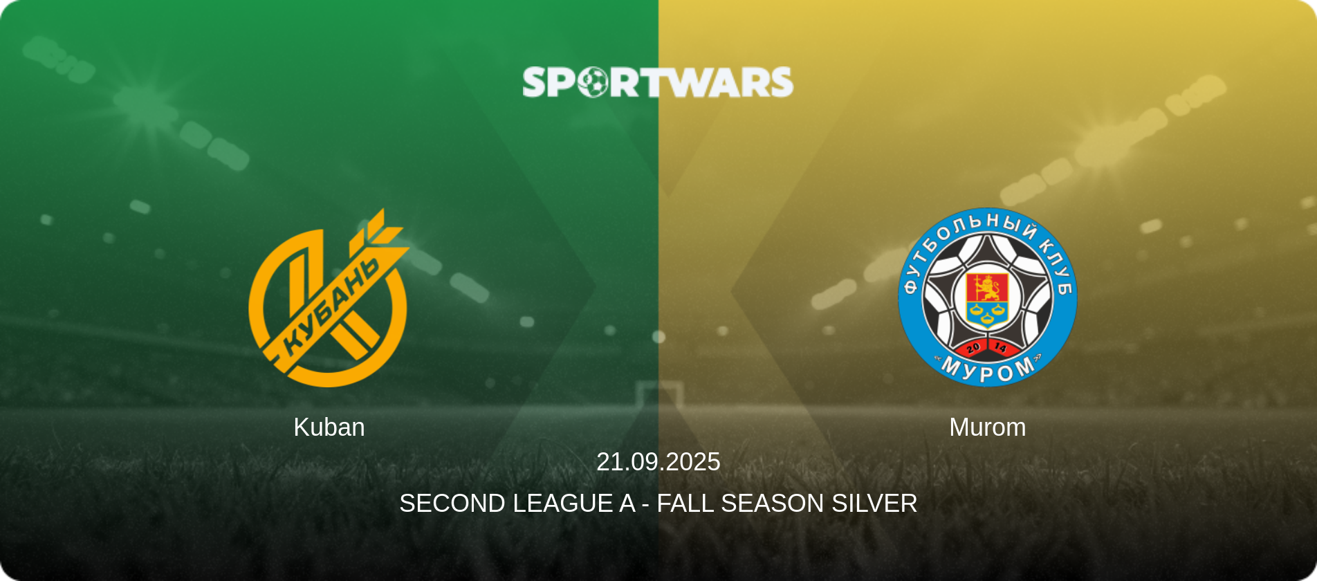 Kuban — Murom, 21.09.2025 — Second League A - Fall Season Silver (match preview)