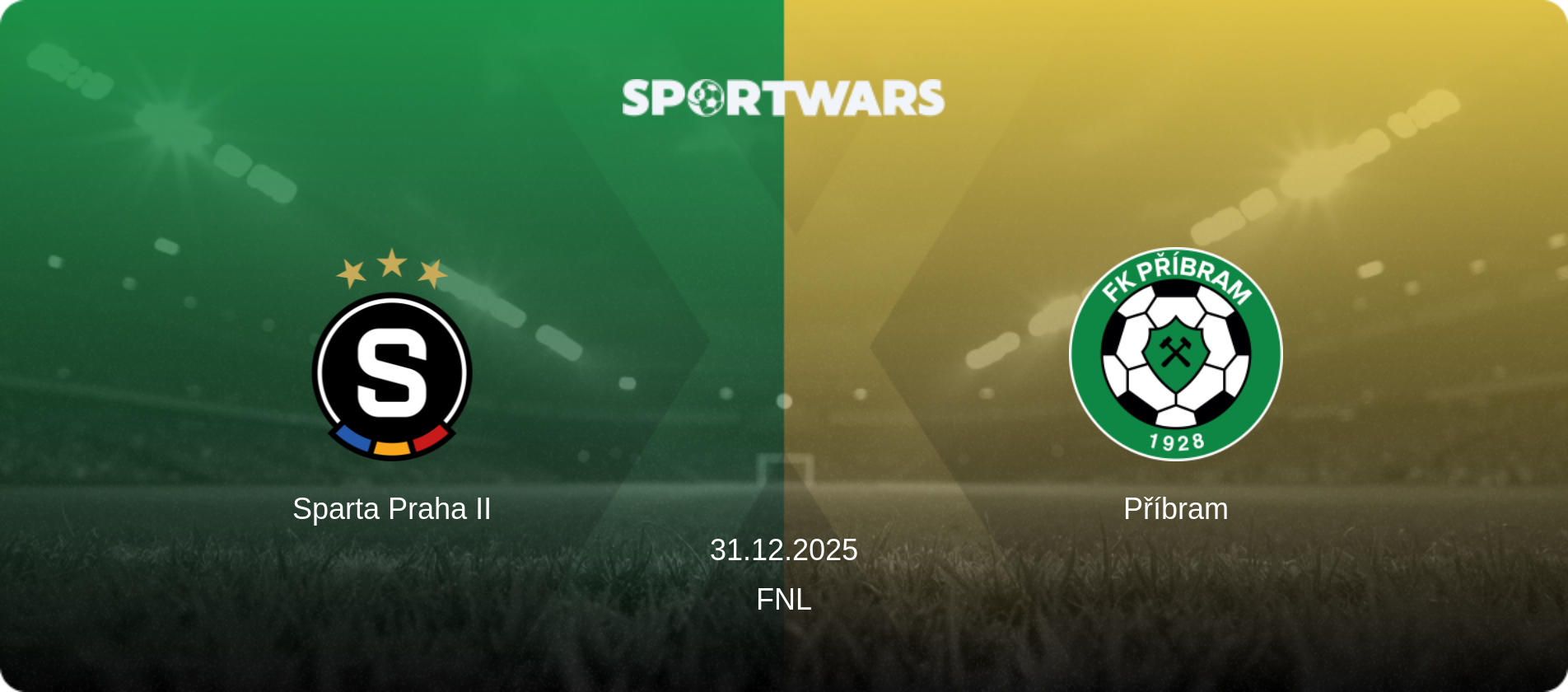 Sparta Praha II — Příbram, 31.12.2025 — FNL (match preview)