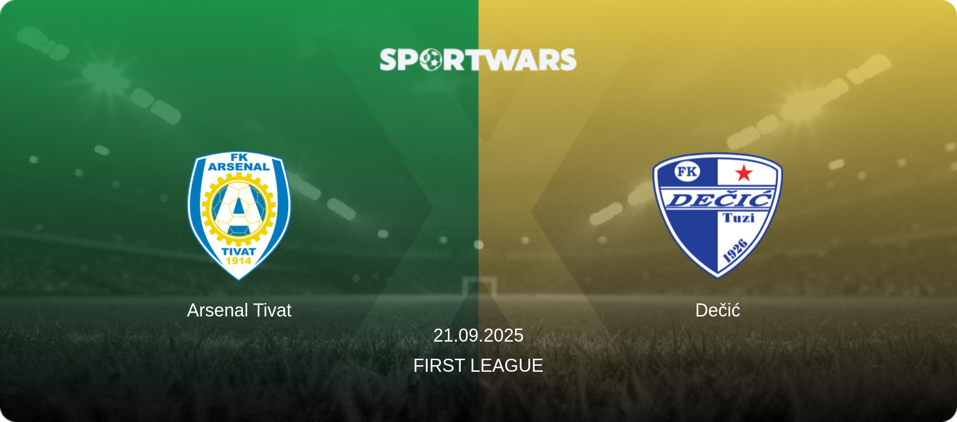 Arsenal Tivat — Dečić, 21.09.2025 — First League (match preview)