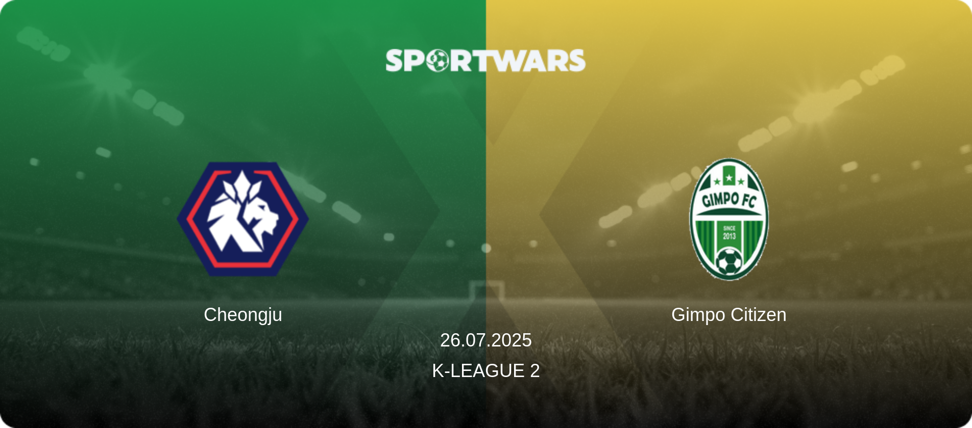 Cheongju — Gimpo Citizen, 26.07.2025 — K-League 2 (match preview)
