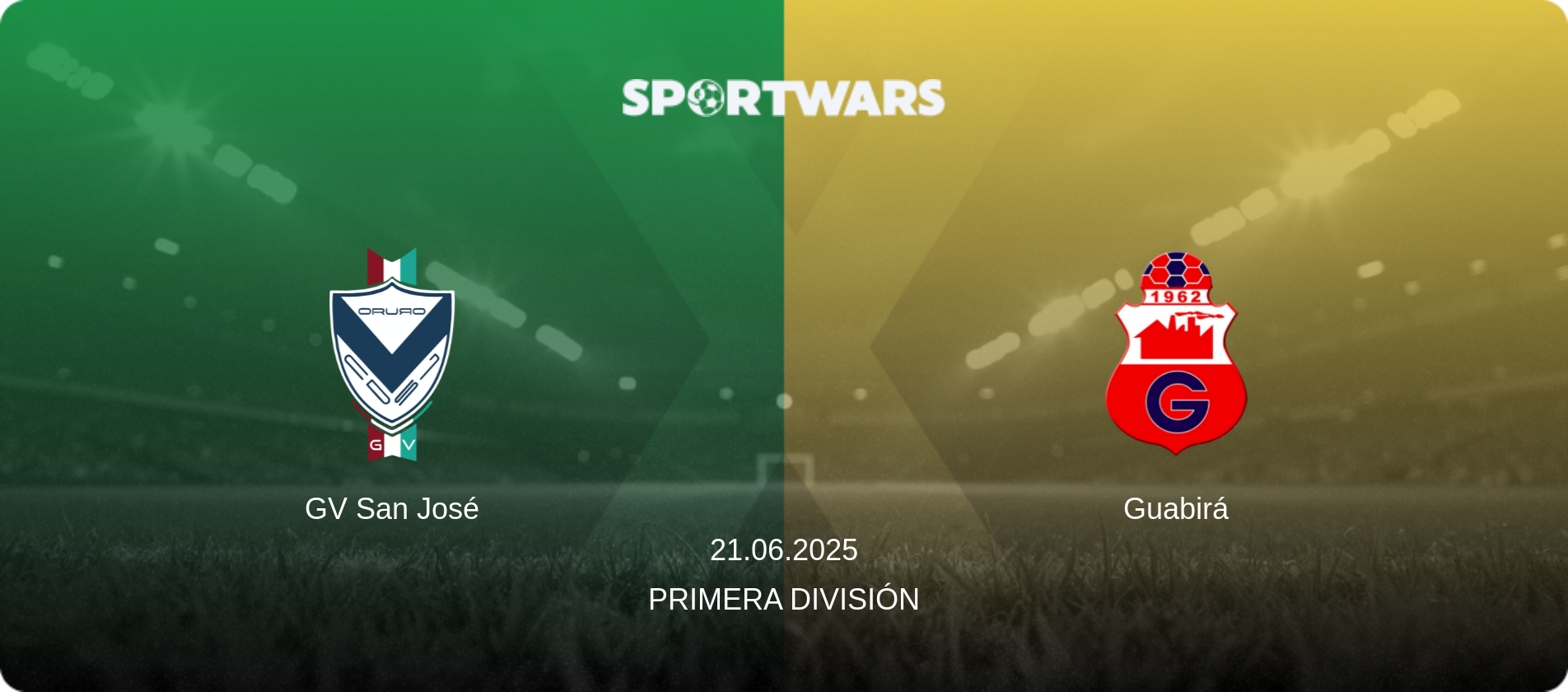 GV San José — Guabirá, 21.06.2025 — Primera División (match preview)