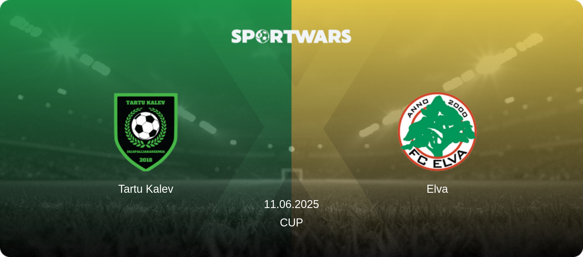 Tartu Kalev — Elva, 11.06.2025 — Cup (match preview)