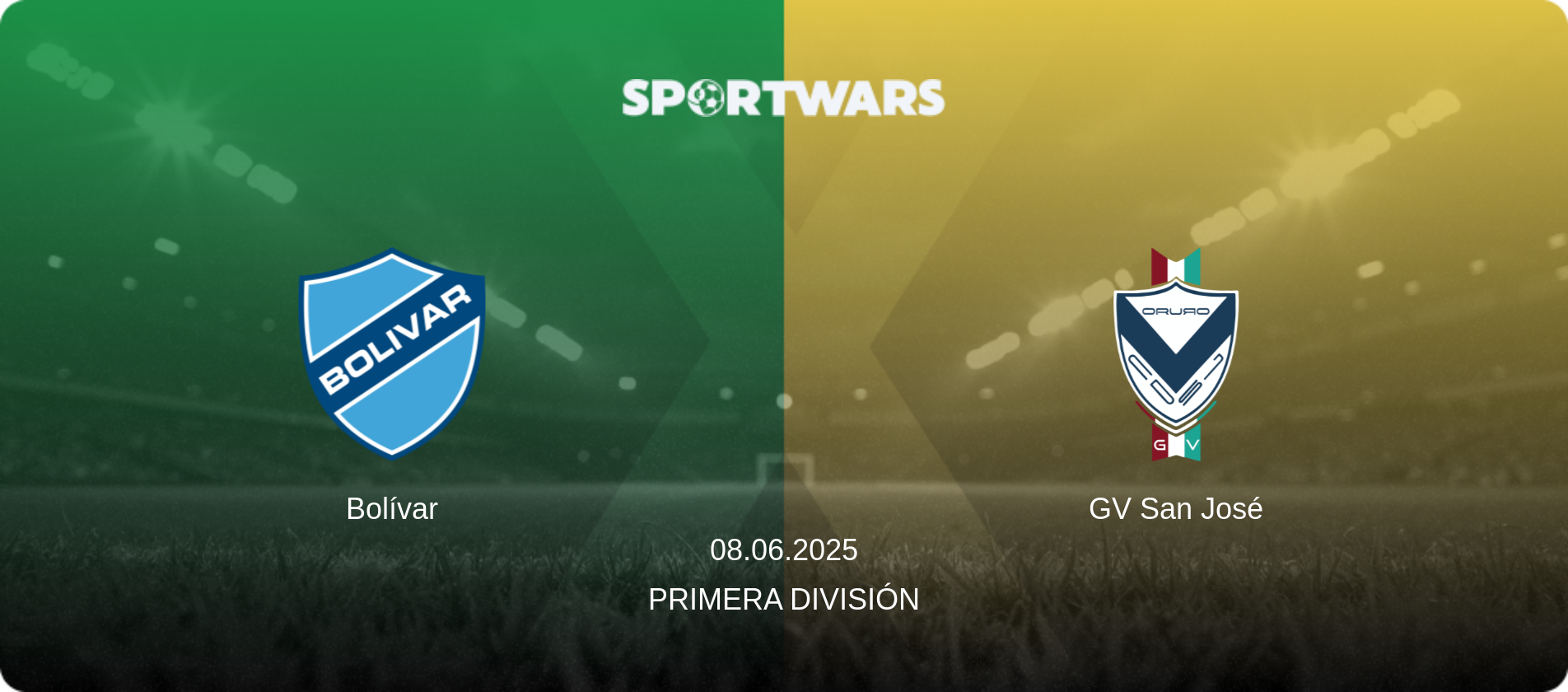 Bolívar — GV San José, 08.06.2025 — Primera División (match preview)