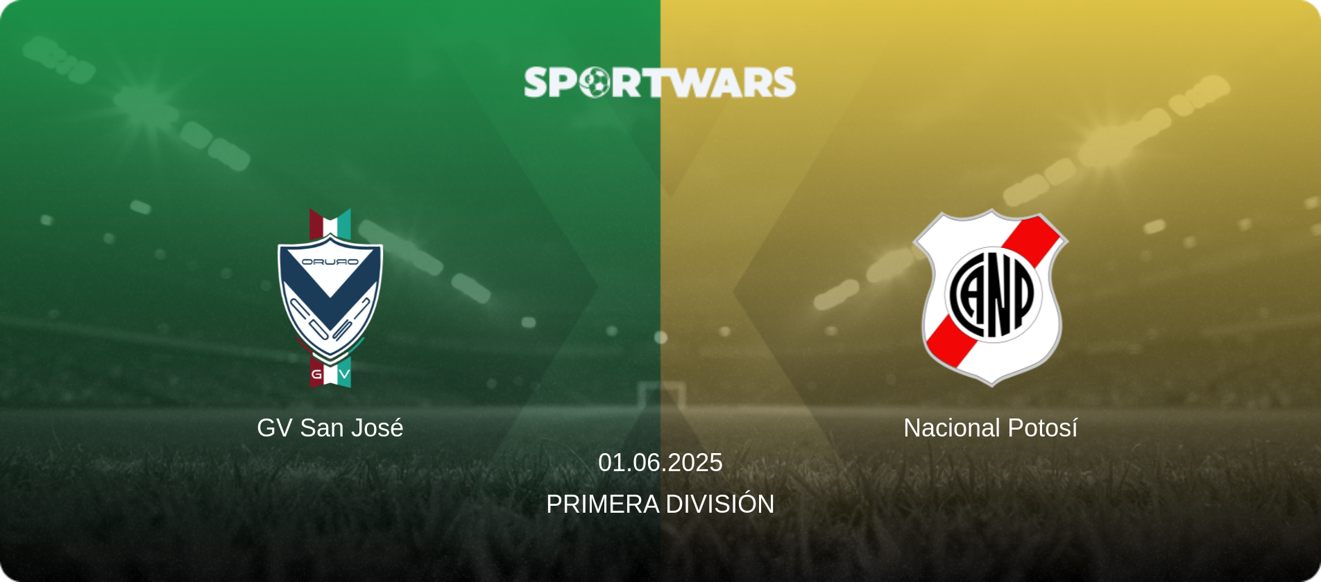 GV San José — Nacional Potosí, 01.06.2025 — Primera División (match preview)