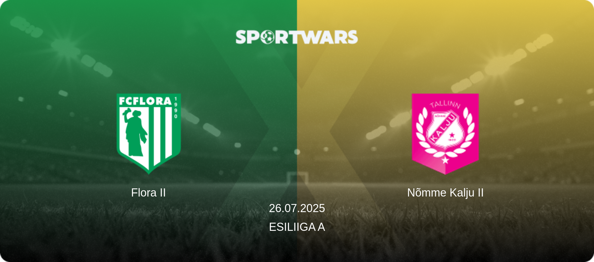 Flora II — Nõmme Kalju II, 26.07.2025 — Esiliiga A (match preview)