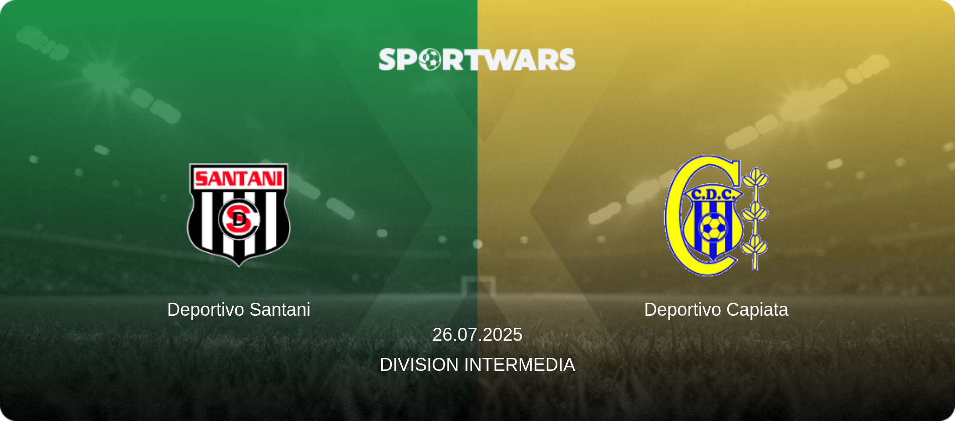 Deportivo Santani — Deportivo Capiata, 26.07.2025 — Division Intermedia (match preview)