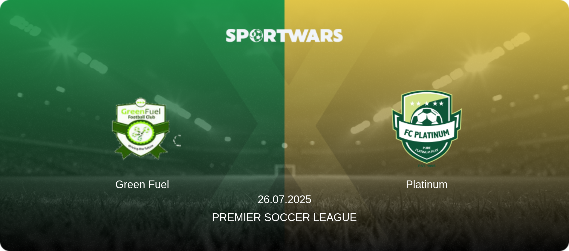 Green Fuel — Platinum, 26.07.2025 — Premier Soccer League (match preview)