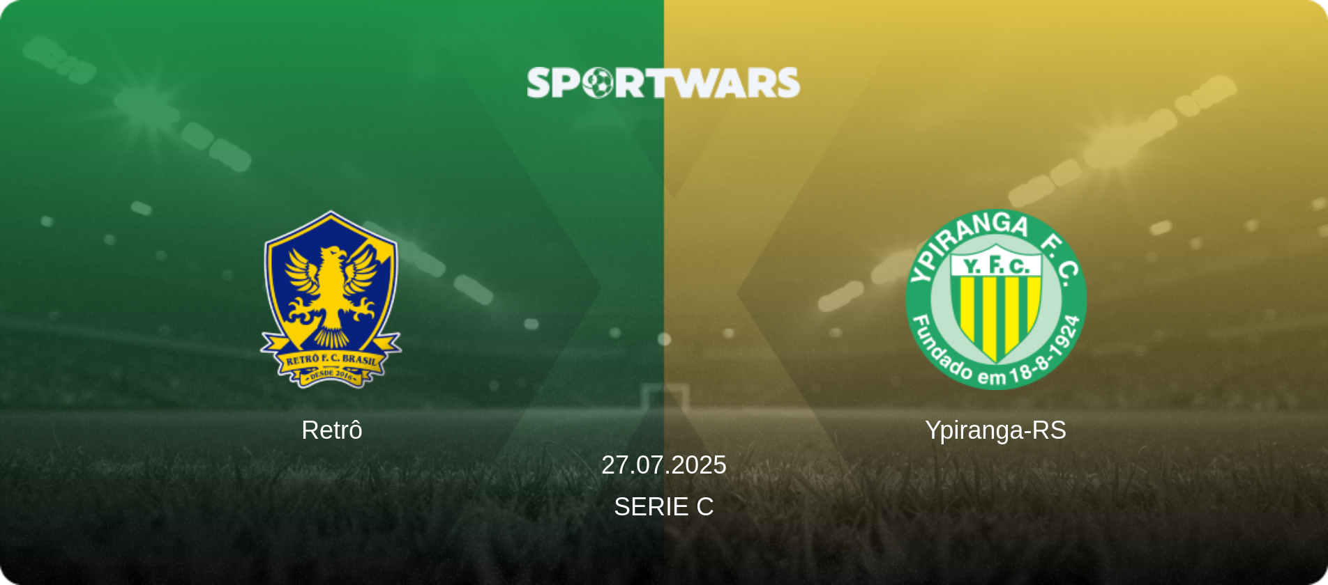 Retrô — Ypiranga-RS, 27.07.2025 — Serie C (match preview)
