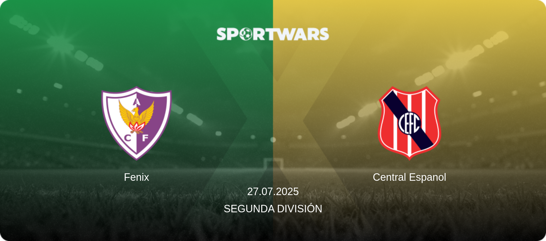 Fenix — Central Espanol, 27.07.2025 — Segunda División (match preview)
