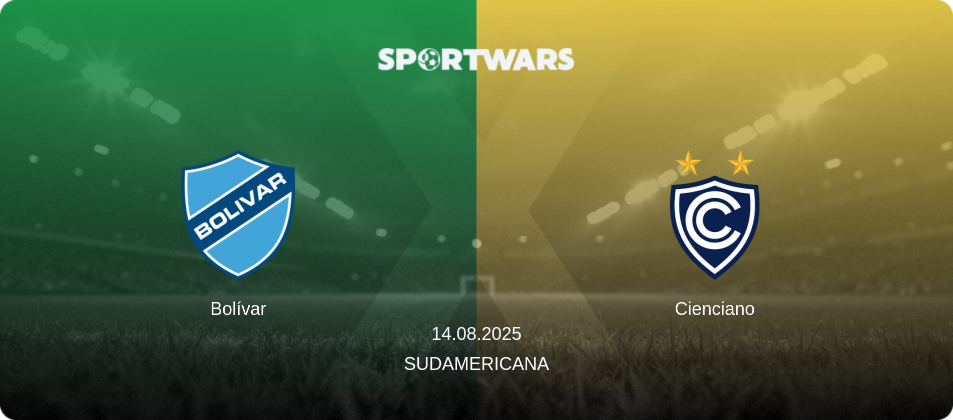 Bolívar — Cienciano, 14.08.2025 — Sudamericana (match preview)