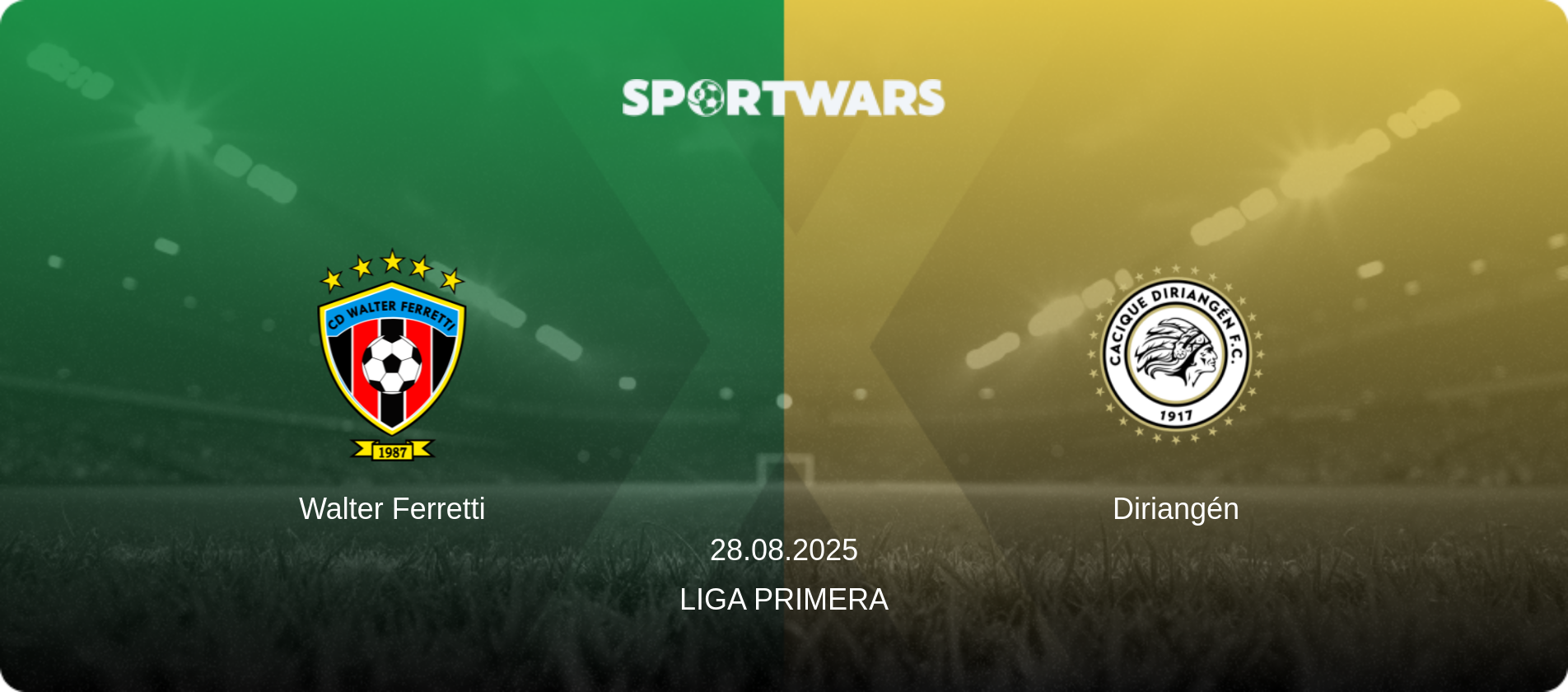 Walter Ferretti — Diriangén, 28.08.2025 — Liga Primera (match preview)