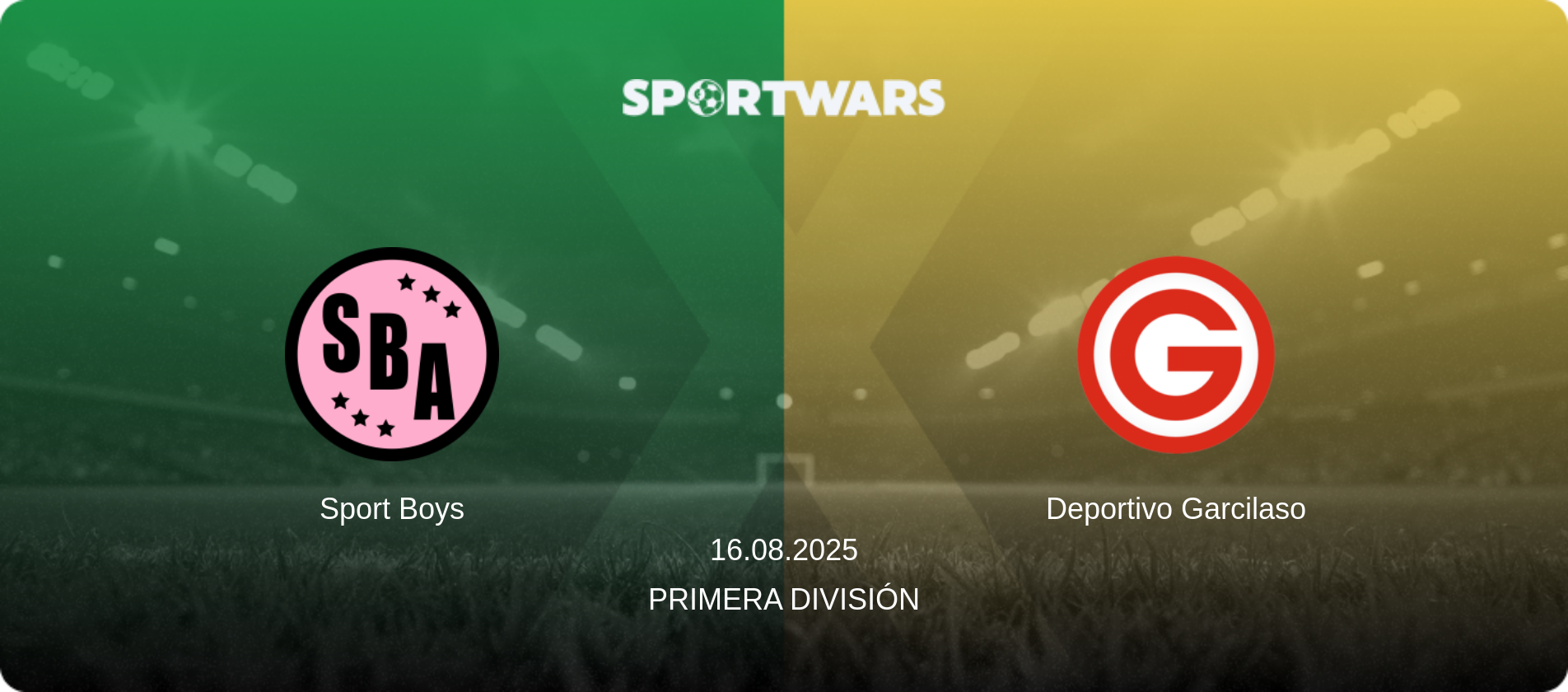 Sport Boys — Deportivo Garcilaso, 16.08.2025 — Primera División (match preview)