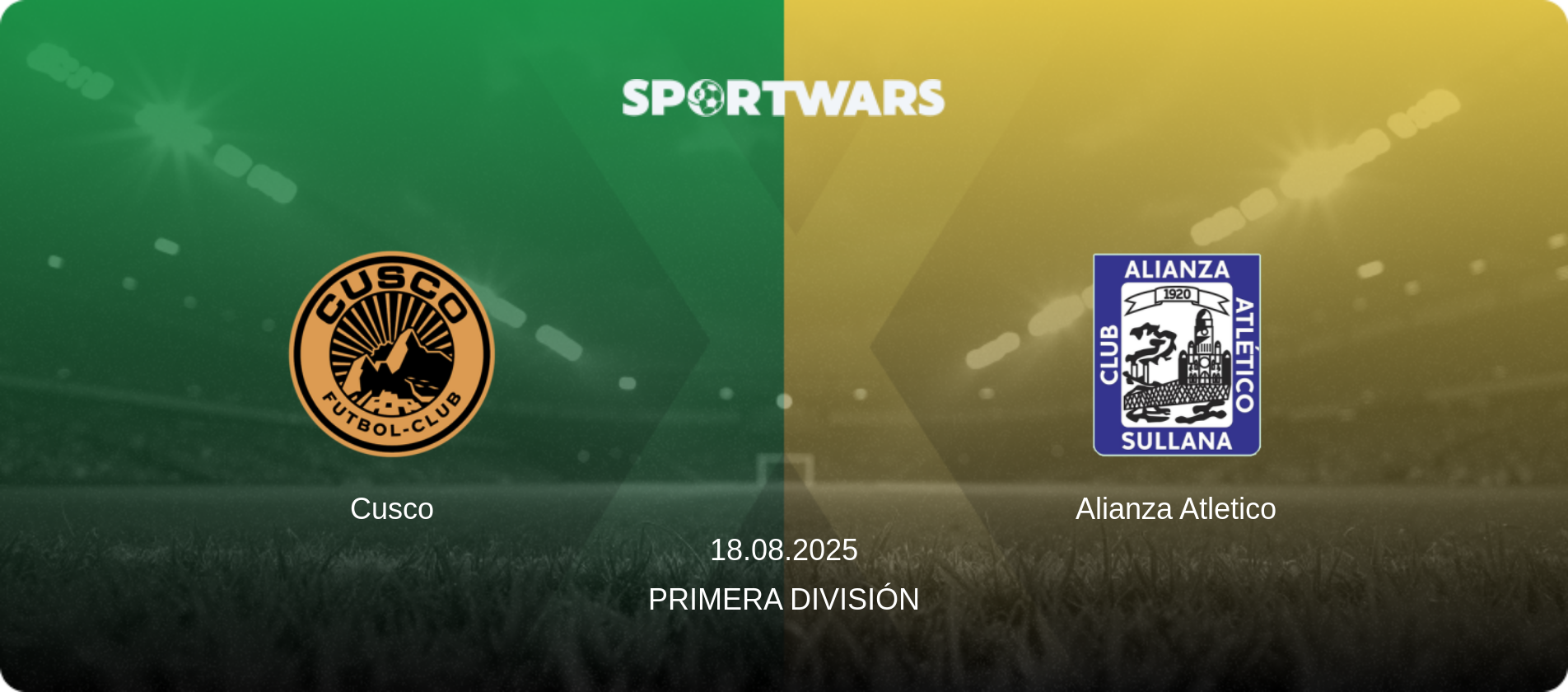 Cusco — Alianza Atletico, 18.08.2025 — Primera División (match preview)
