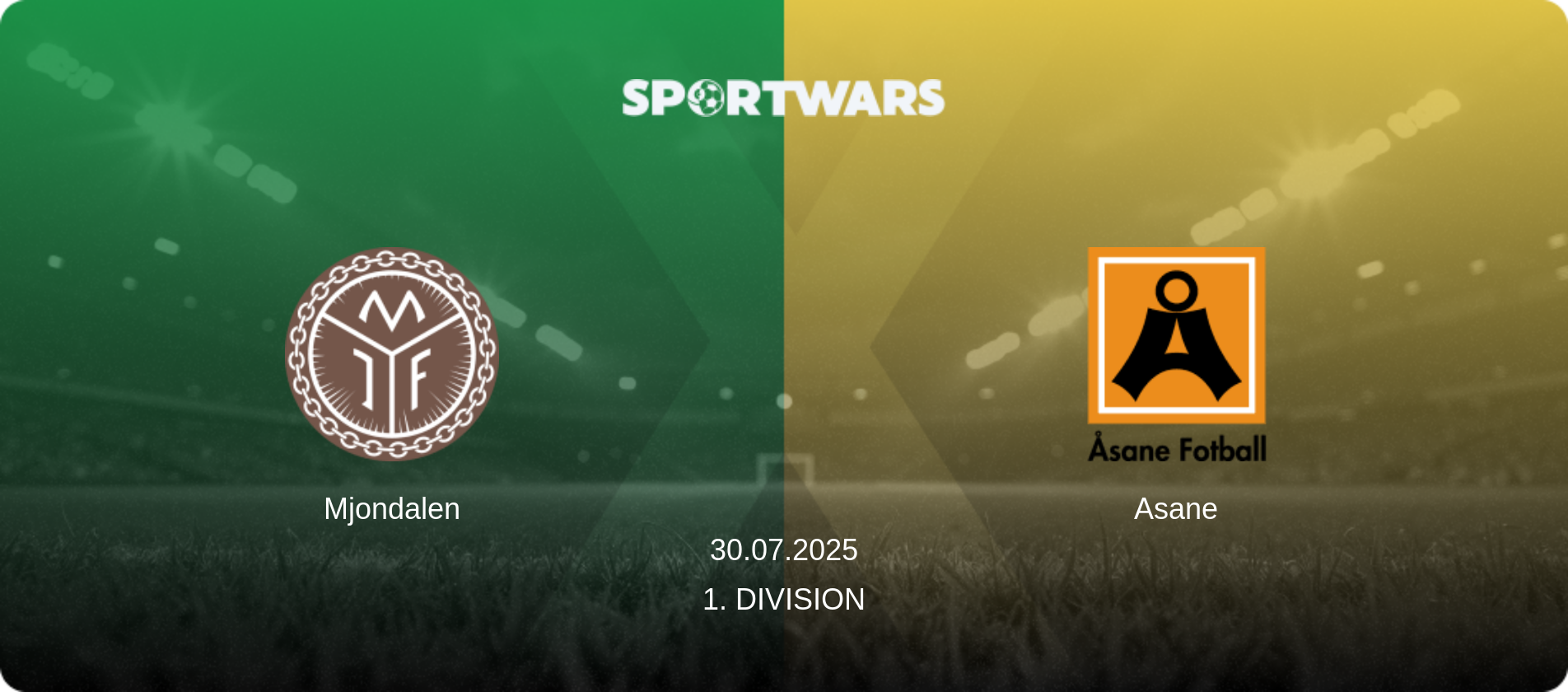 Mjondalen — Asane, 30.07.2025 — 1. Division (match preview)