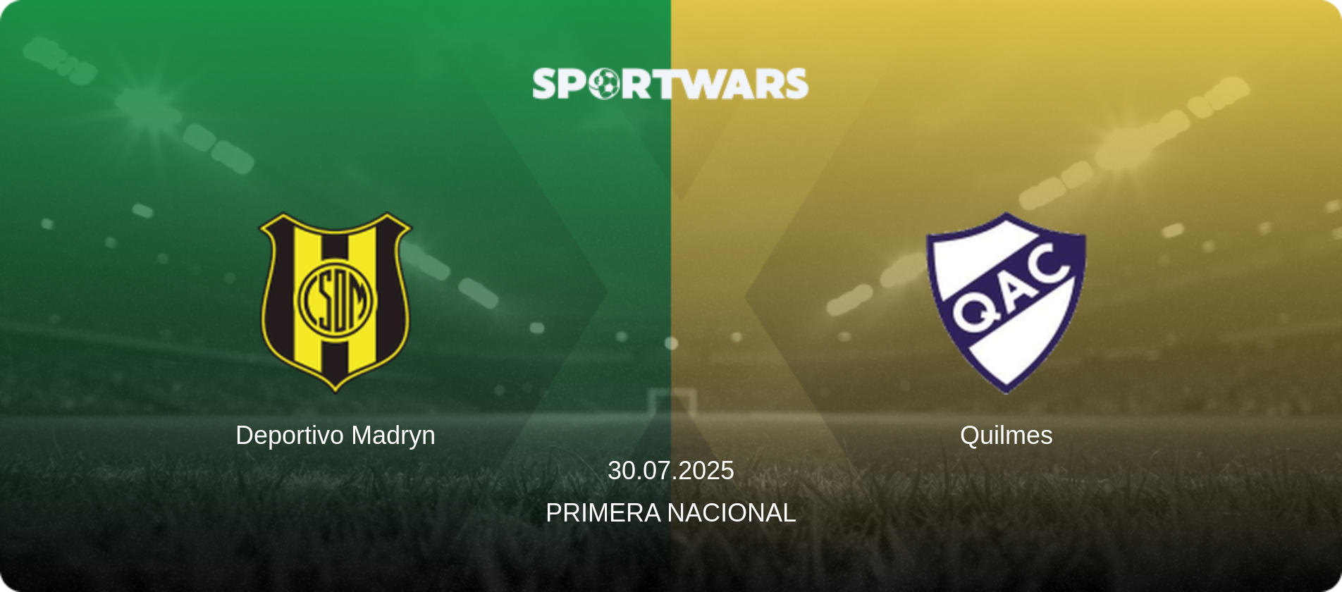 Deportivo Madryn — Quilmes, 30.07.2025 — Primera Nacional (match preview)