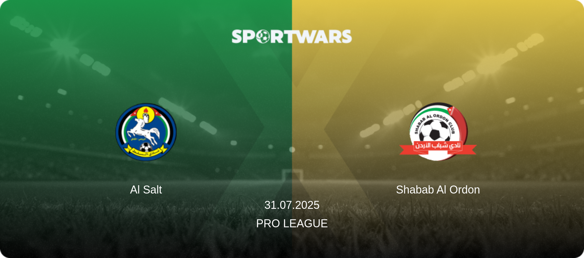 Al Salt — Shabab Al Ordon, 31.07.2025 — Pro League (match preview)