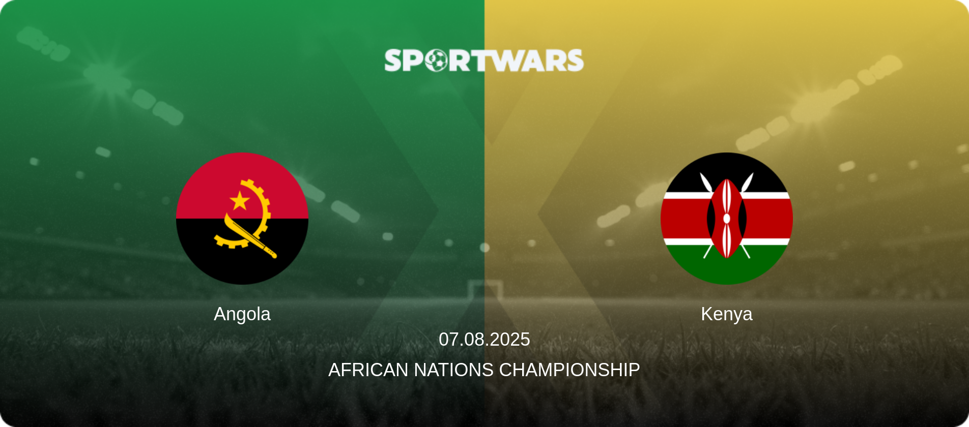 Angola — Kenya, 07.08.2025 — African Nations Championship (match preview)