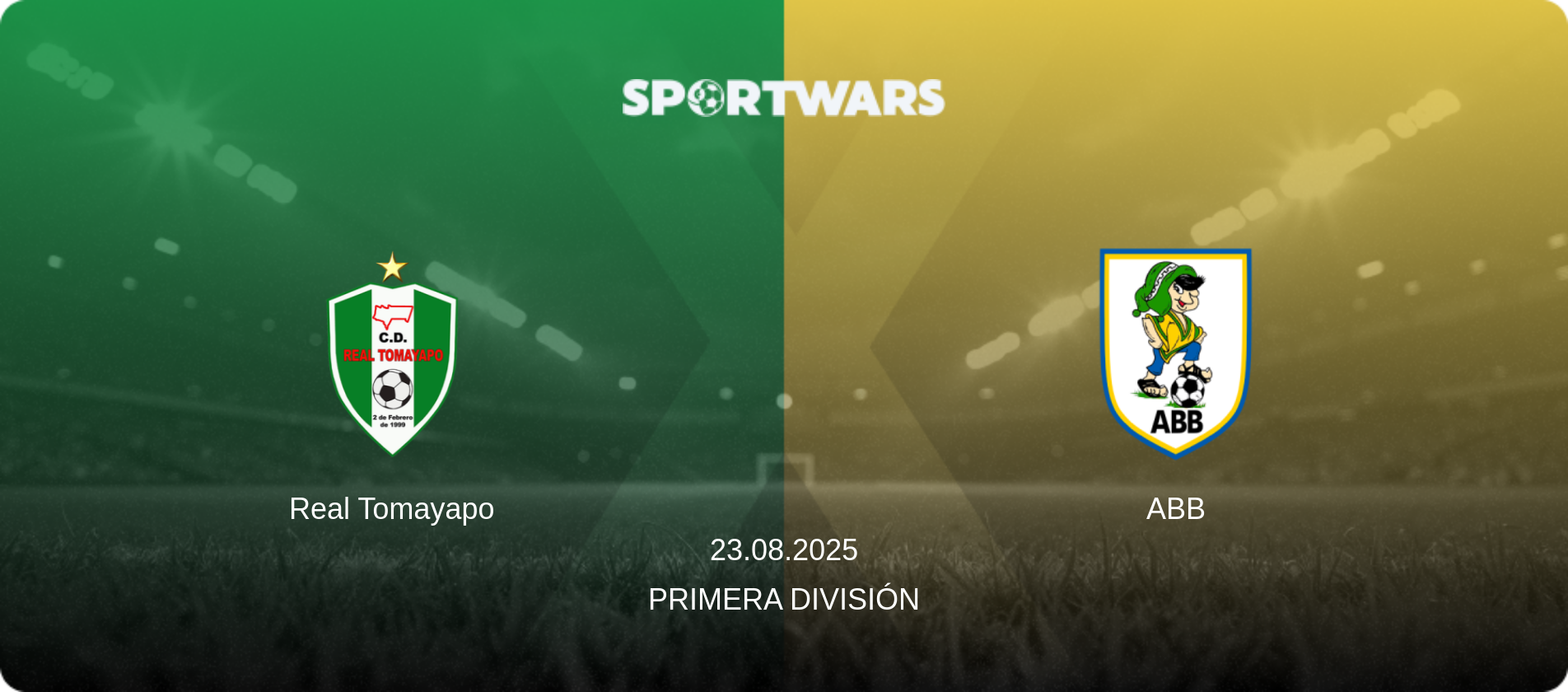 Real Tomayapo — ABB, 23.08.2025 — Primera División (match preview)