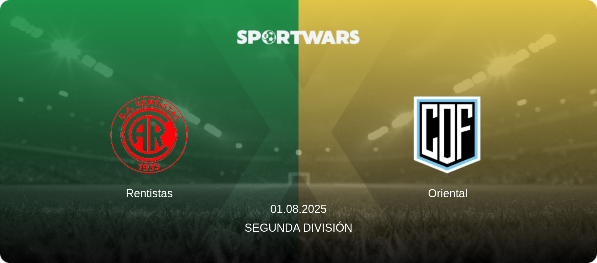 Rentistas — Oriental, 01.08.2025 — Segunda División (match preview)