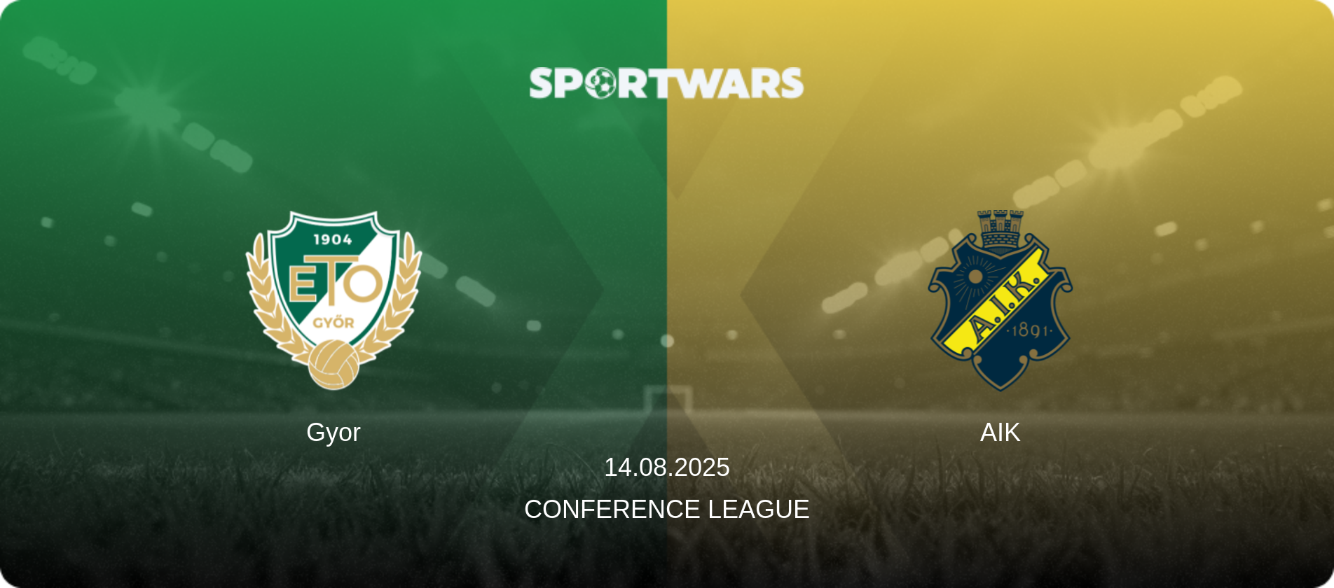 Gyor — AIK, 14.08.2025 — Conference League (match preview)