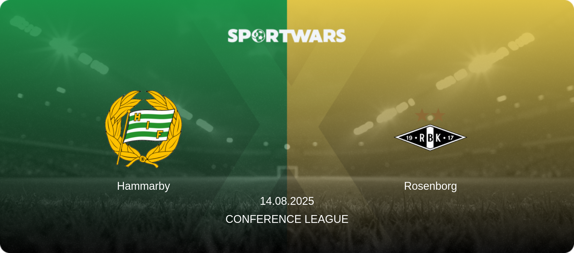 Hammarby — Rosenborg, 14.08.2025 — Conference League (match preview)