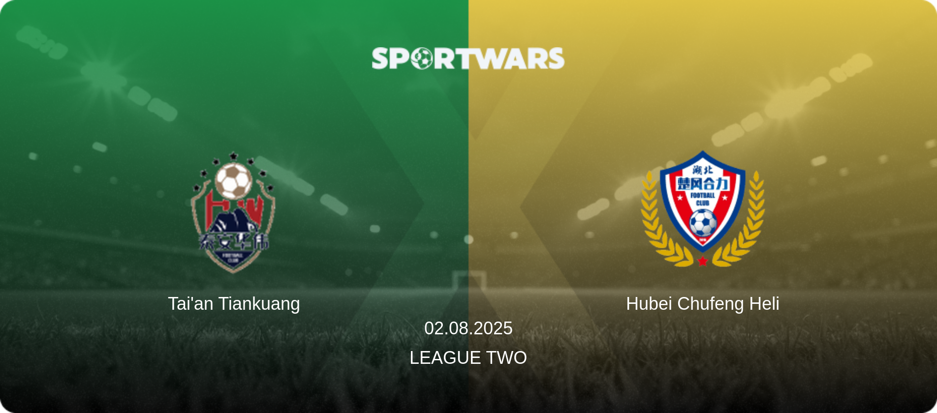 Tai'an Tiankuang — Hubei Chufeng Heli, 02.08.2025 — League Two (match preview)