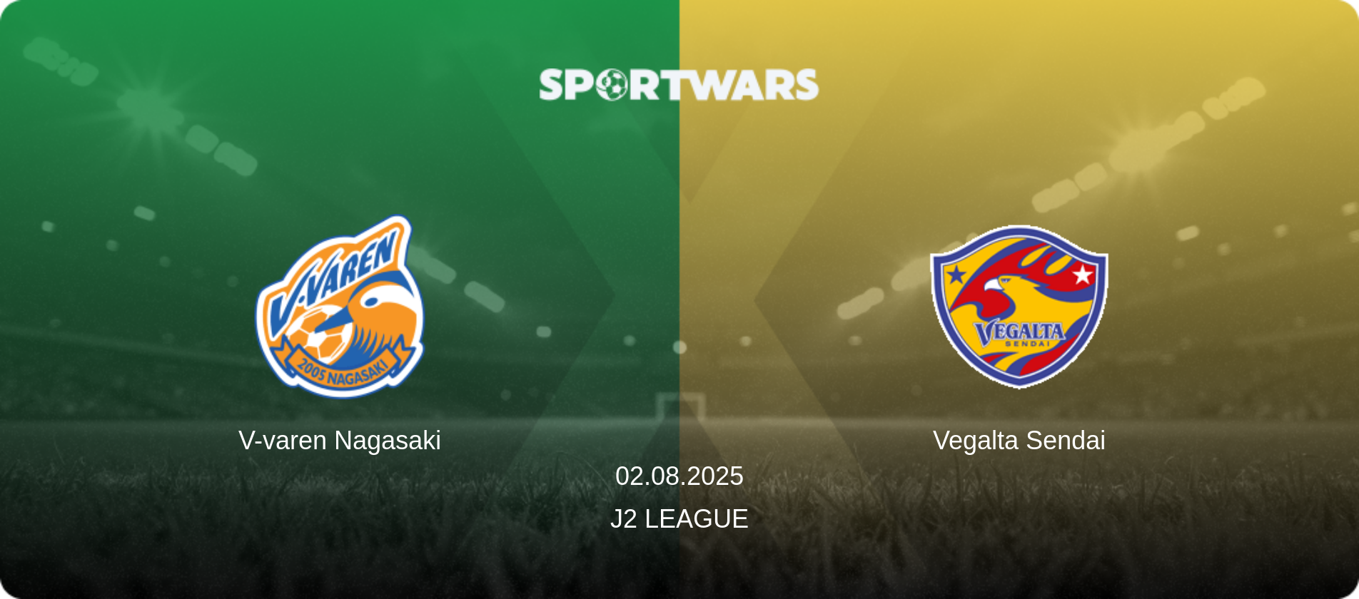 V-varen Nagasaki — Vegalta Sendai, 02.08.2025 — J2 League (match preview)