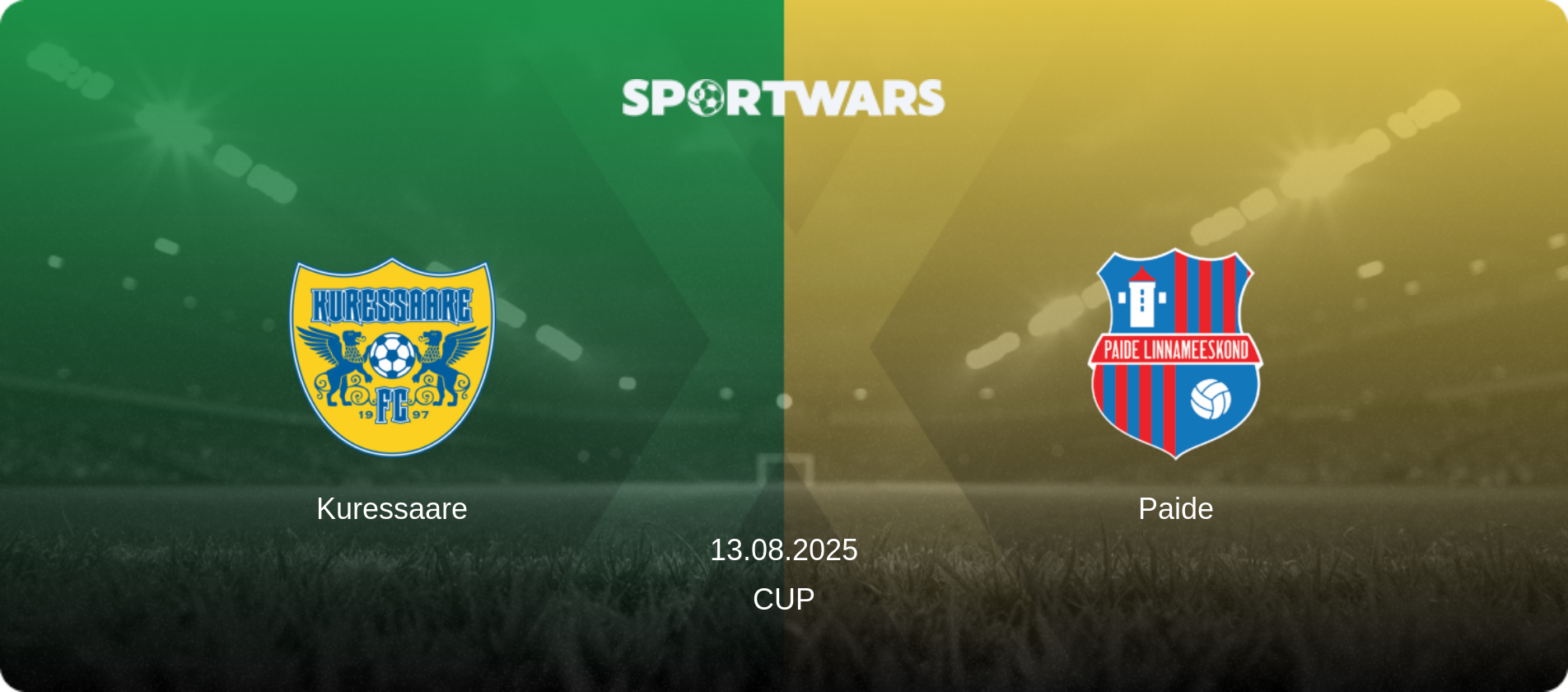 Kuressaare — Paide, 13.08.2025 — Cup (match preview)