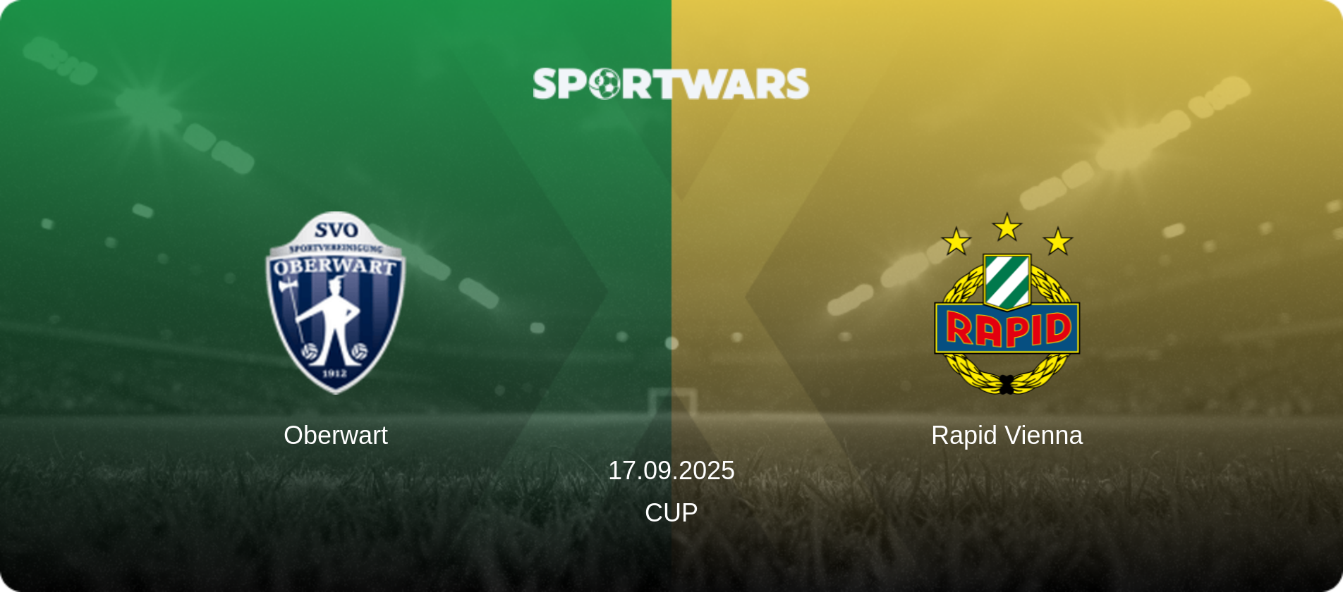 Oberwart — Rapid Vienna, 17.09.2025 — Cup (match preview)