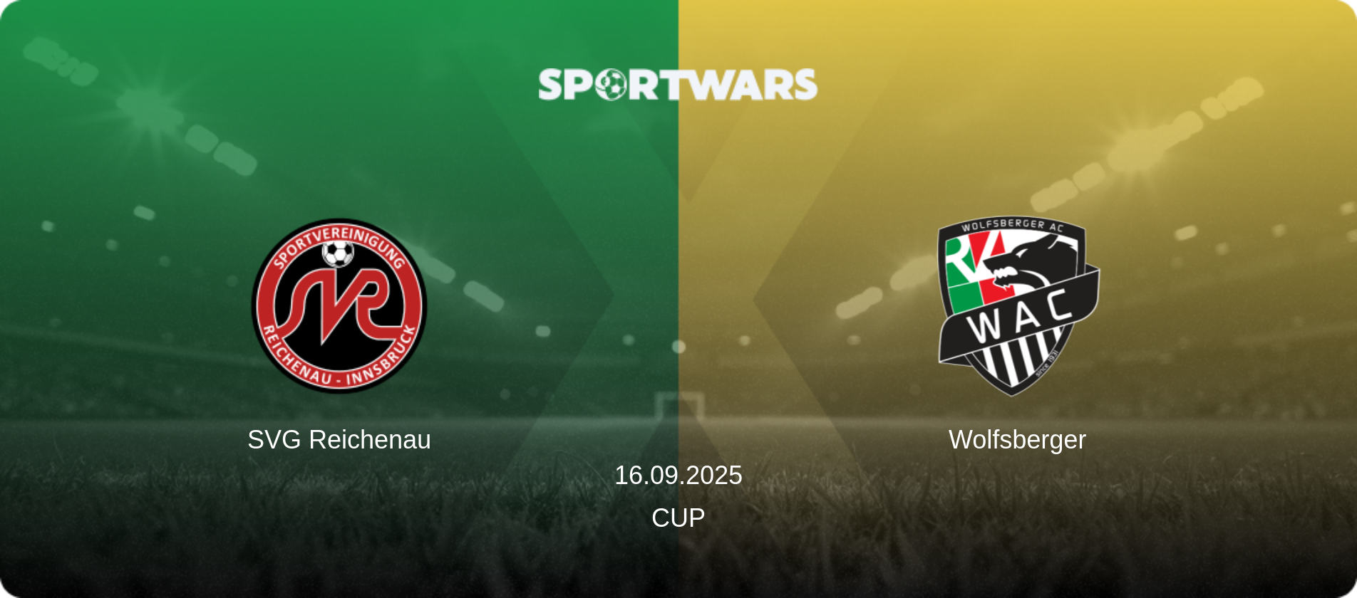 SVG Reichenau — Wolfsberger, 16.09.2025 — Cup (match preview)