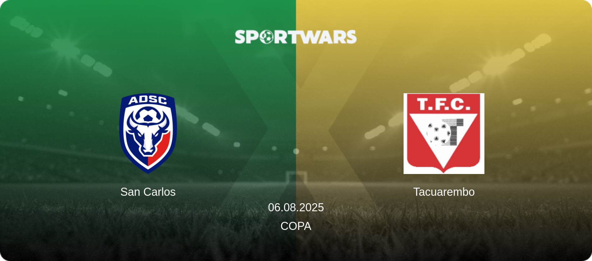 San Carlos — Tacuarembo, 06.08.2025 — Copa (match preview)