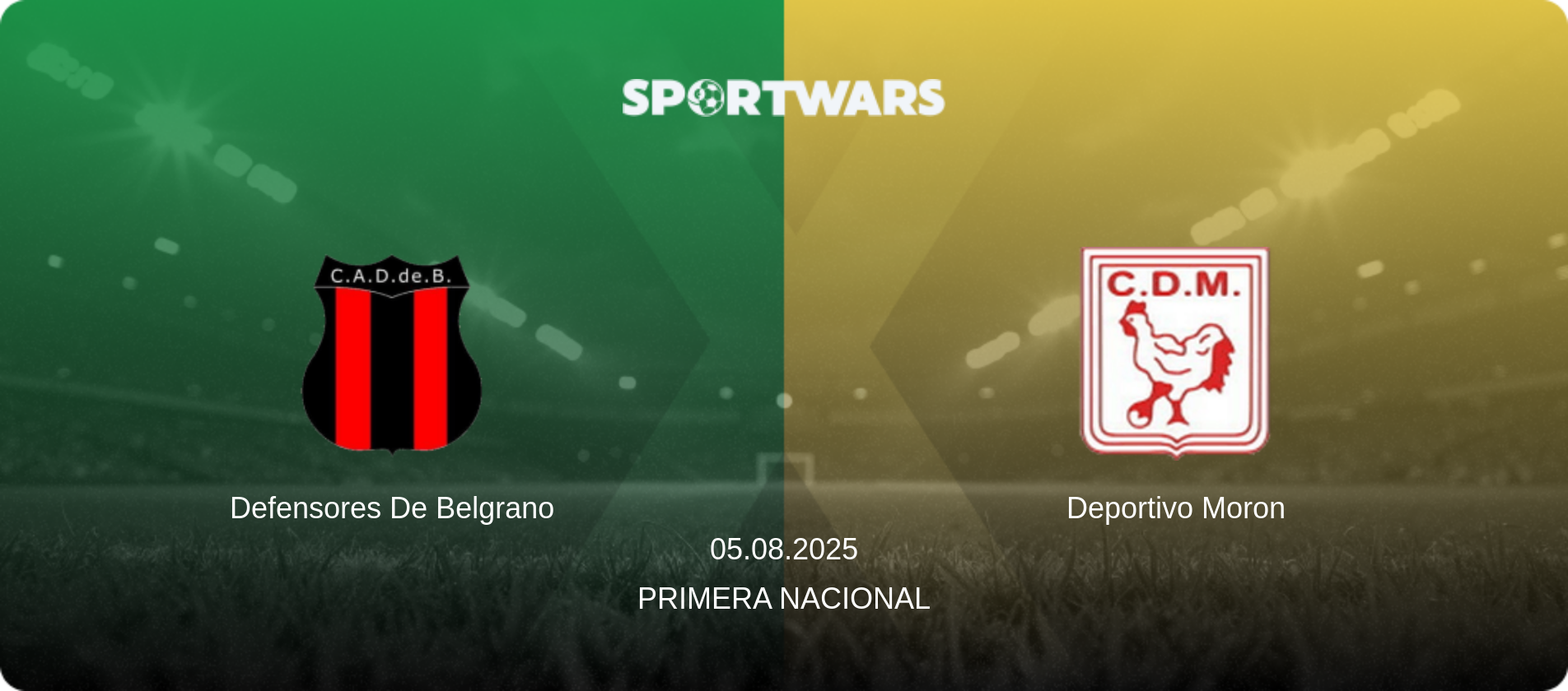 Defensores De Belgrano — Deportivo Moron, 05.08.2025 — Primera Nacional (match preview)