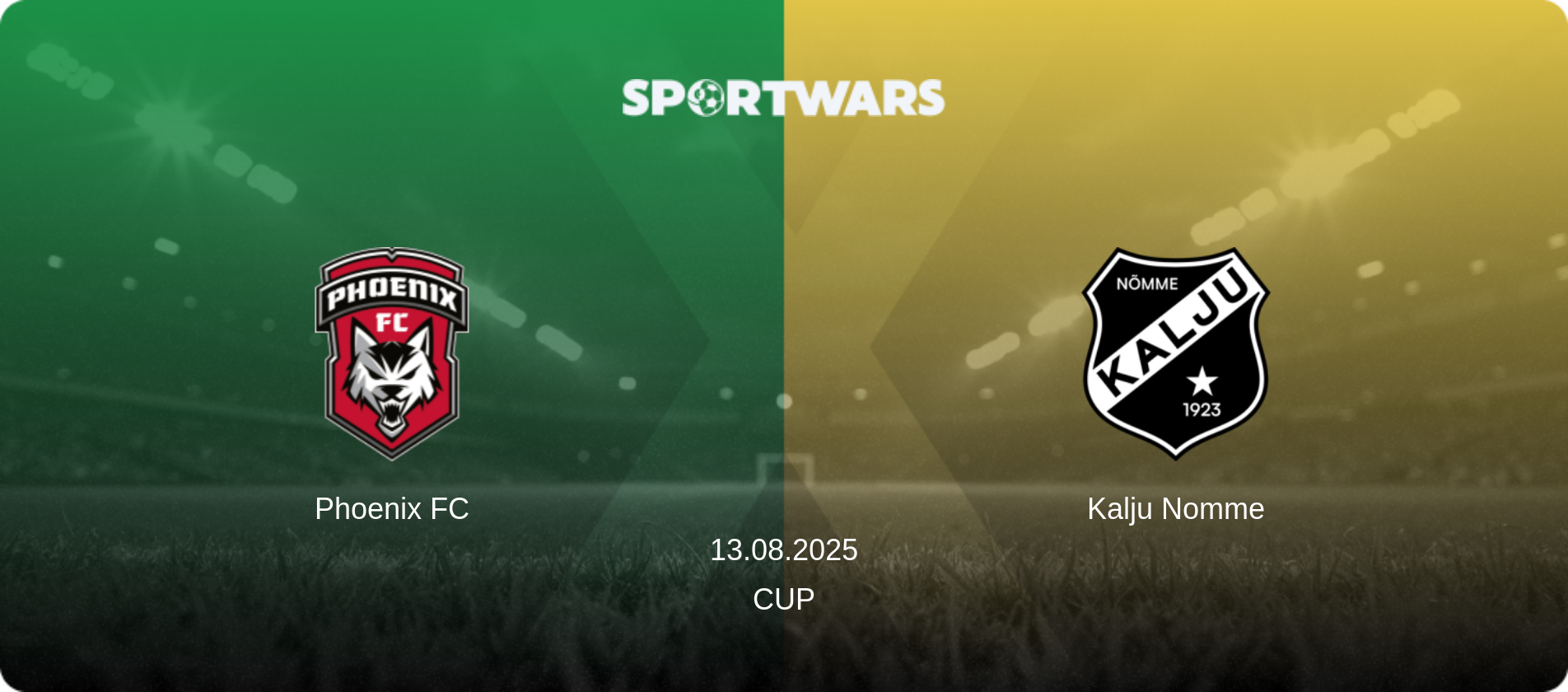 Phoenix FC — Kalju Nomme, 13.08.2025 — Cup (match preview)