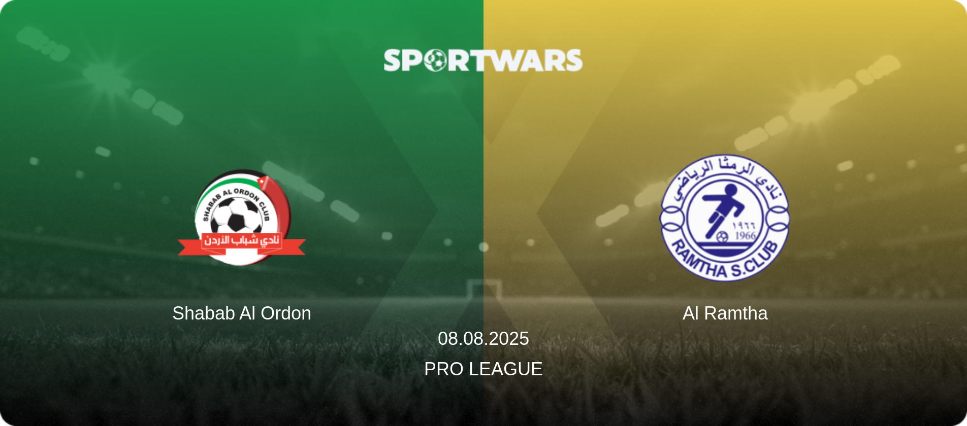 Shabab Al Ordon — Al Ramtha, 08.08.2025 — Pro League (match preview)