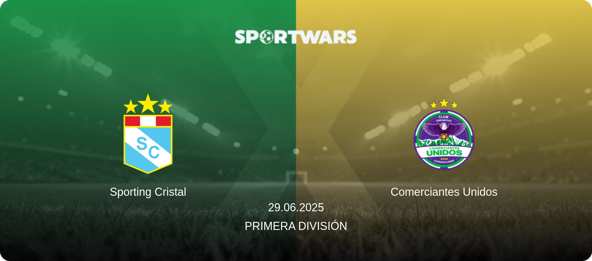 Sporting Cristal — Comerciantes Unidos, 29.06.2025 — Primera División (match preview)