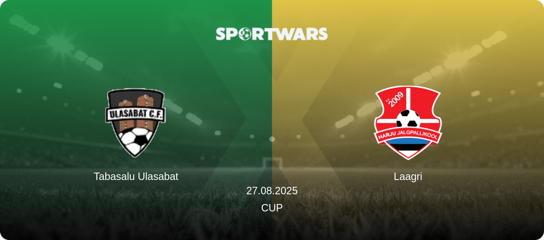 Tabasalu Ulasabat — Laagri, 27.08.2025 — Cup (match preview)