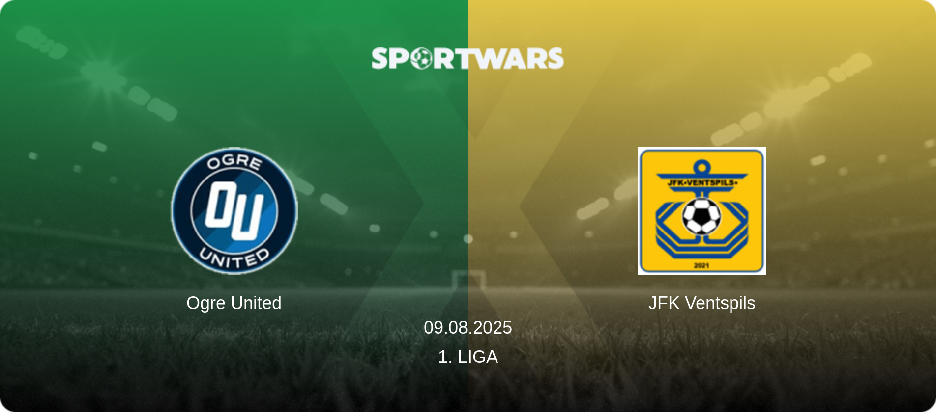 Ogre United — JFK Ventspils, 09.08.2025 — 1. Liga (match preview)