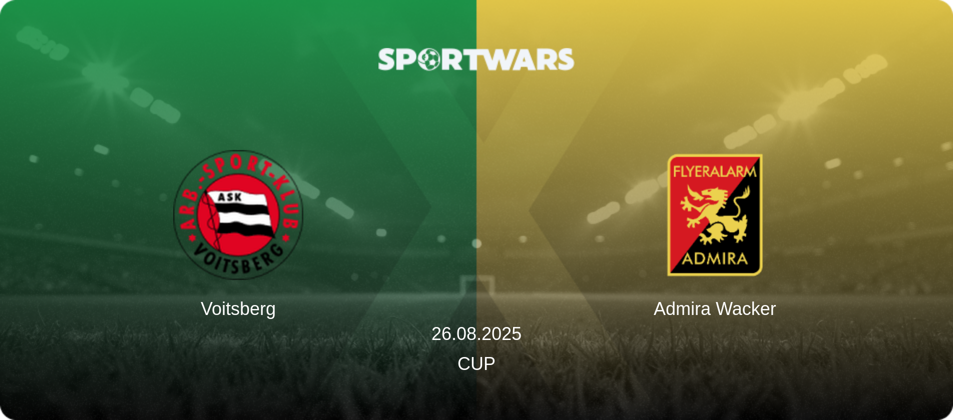 Voitsberg — Admira Wacker, 26.08.2025 — Cup (match preview)