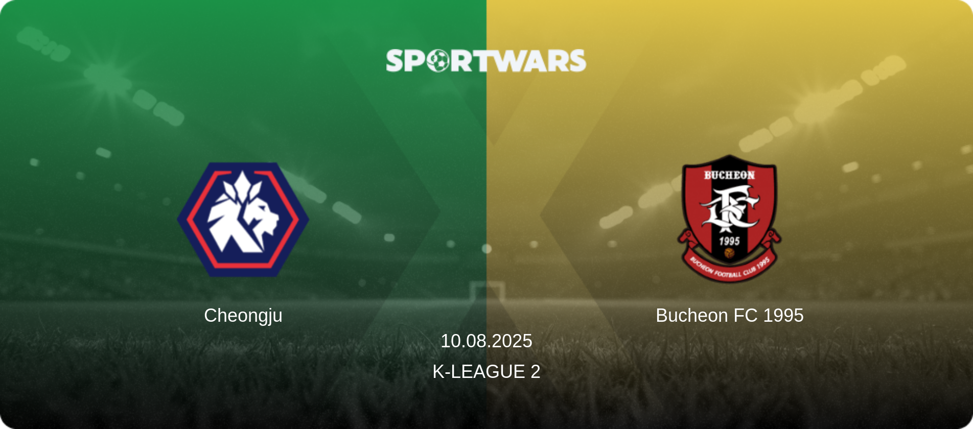 Cheongju — Bucheon FC 1995, 10.08.2025 — K-League 2 (match preview)