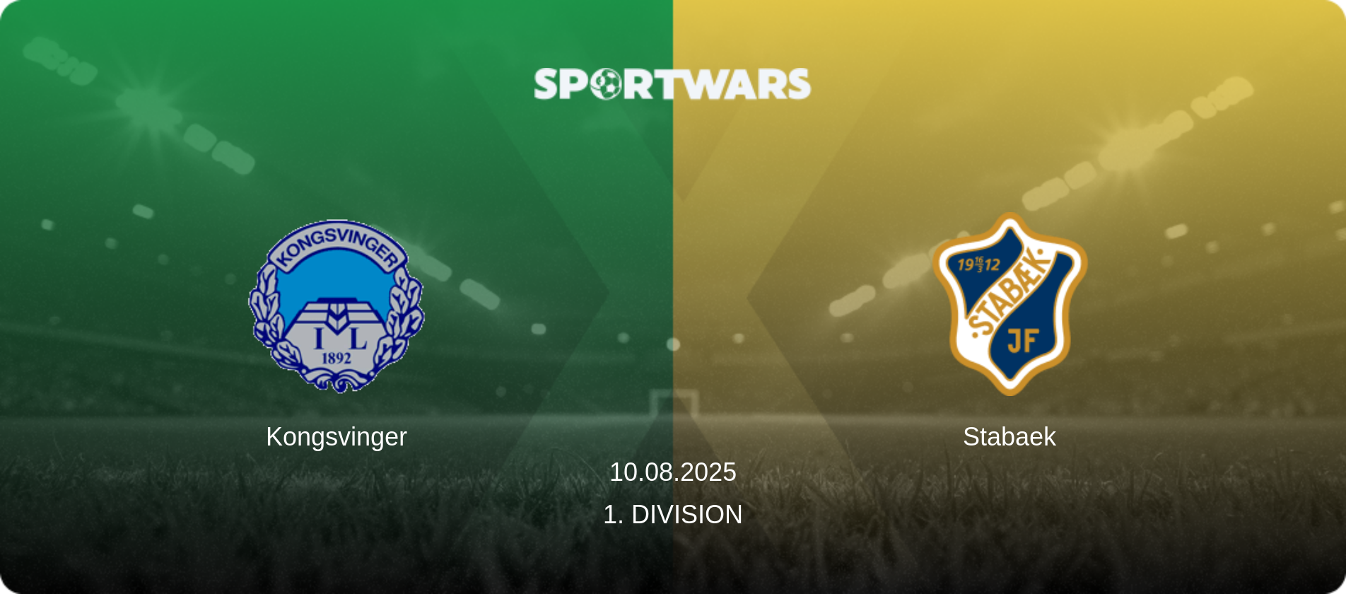Kongsvinger — Stabaek, 10.08.2025 — 1. Division (match preview)