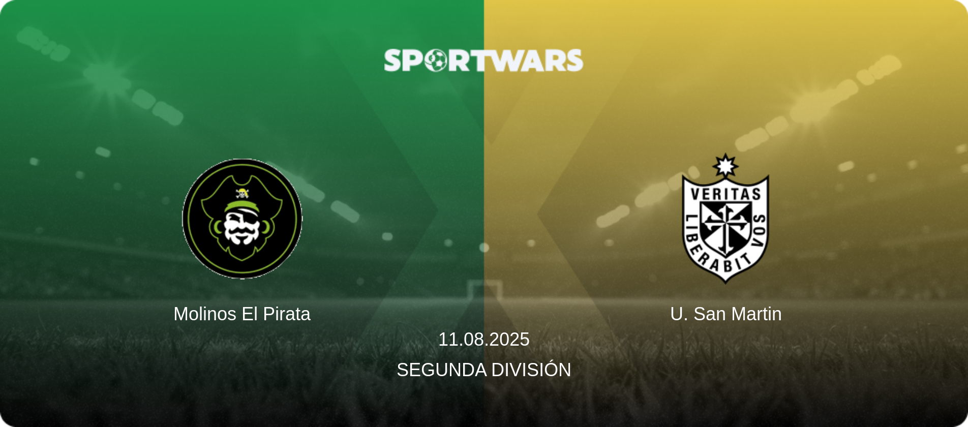 Molinos El Pirata — U. San Martin, 11.08.2025 — Segunda División (match preview)