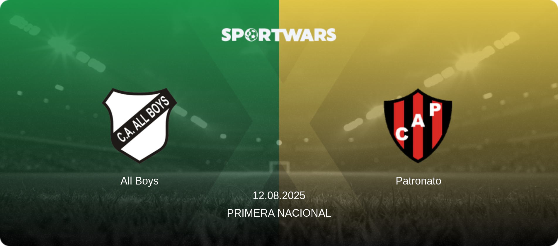 All Boys — Patronato, 12.08.2025 — Primera Nacional (match preview)