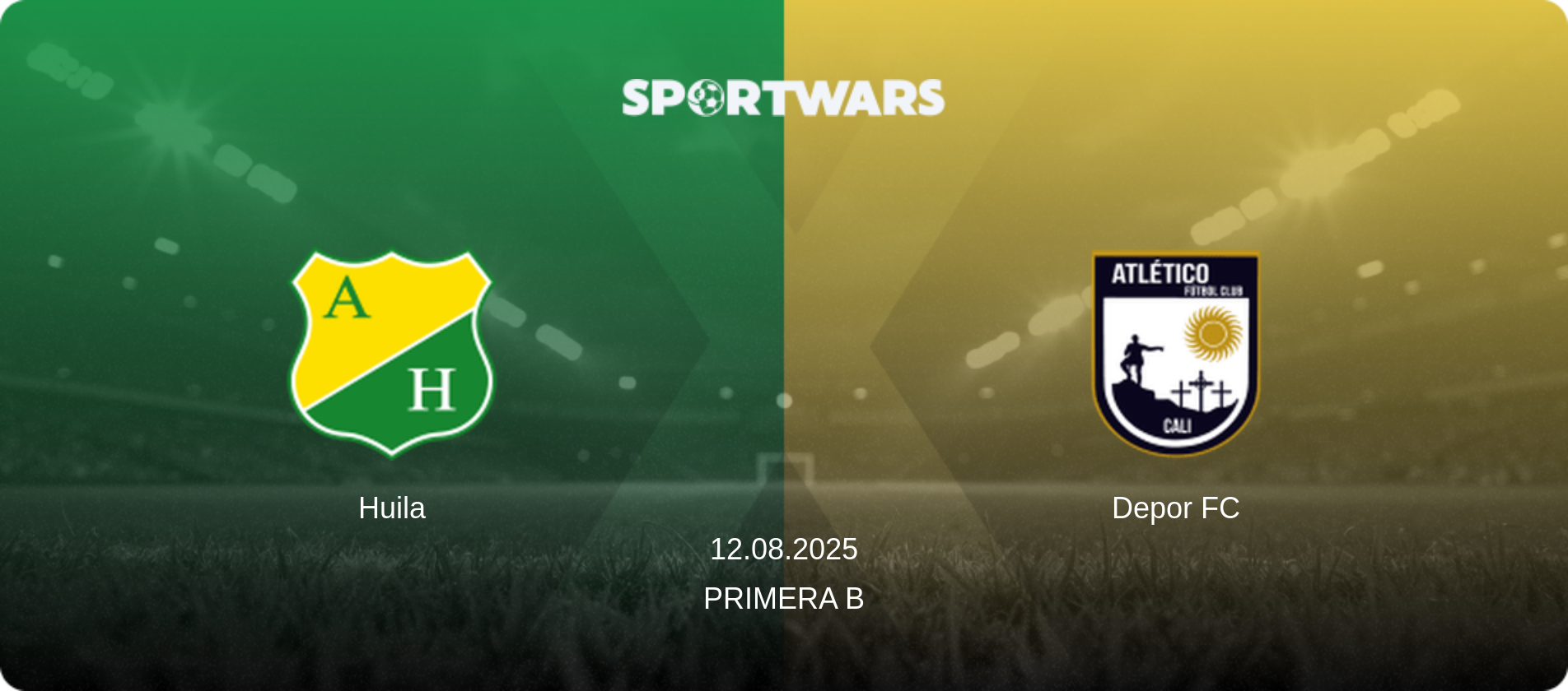 Huila — Depor FC, 12.08.2025 — Primera B (match preview)